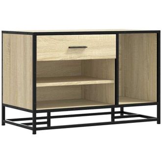 vidaXL Vidaxl - Banco Zapatero Madera De Ingenier&iacute;a Roble Sonoma 80x40x53,5 Cm