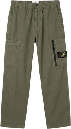 Stone Island Marina Pant - Heren - Straight fit broeken - Groen - W32 - Katoen - Broeken