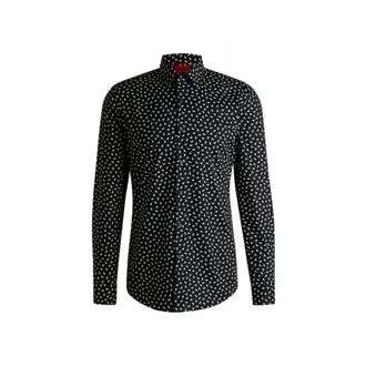 HUGO BOSS Hombre, Camisas, Negro, Talla: XL