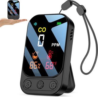 OEM Detector De Mon&oacute;xido De Carbono Recargable, Alarma De Co Port&aacute;til 3 En 1 (mon&oacute;xido De Carbono, Temperatura Y Humedad), Para El Hogar, Camping Y Carava