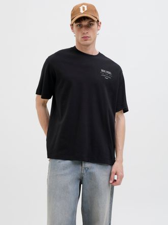 Jack & Jones JJEURBAN EDGE STUDIO TEE SS O-NECK NOOS mit Front und Back Print