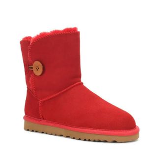 Generic QXDZSW Classic Lady Shoes Waterproof Snow Boots Winter Boots Warm Women Boots Watermelon Red
