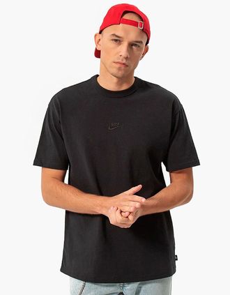 Nike Mens Nike Sportswear Premium Loose Fit T-Shirt Black - Size: 36