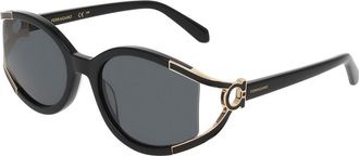 Ferragamo SF2111S 001 Womens Sunglasses Black Size 56