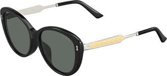 Gucci GG3839/F/S Asian Fit CSA/R6 Womens Sunglasses Black Size 57 - Free RX Lenses - Free RX Lenses