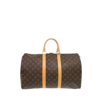 Louis Vuitton Pre-owned Weekend Bags, unisex, Brown, Size: ONE SIZE Pre-owned Keepall 45