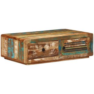 vidaXL Mesa De Centro De Madera Maciza Reciclada 89x55x29 Cm Vidaxl