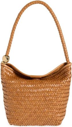 Madewell The Signature Woven Raffia Shoulder Bag in Burnt Sienna at Nordstrom