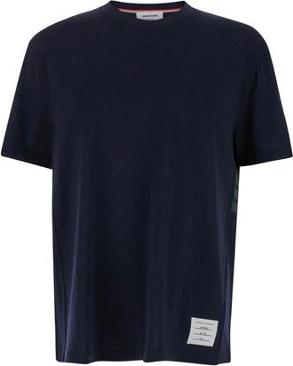 Thom Browne Heren, Tops, Blauw, Maat: XL Wol