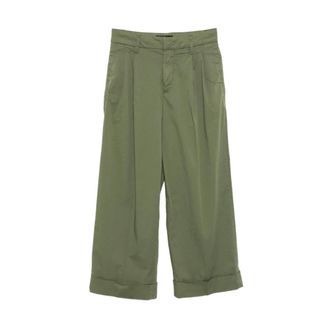 Peuterey Wide Trousers, female, Green, Size: L Ralph Trousers