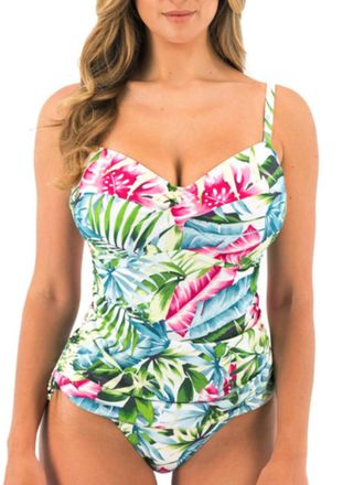 Fantasie Womens Langkawi Twist Front Tankini Top - White Polyamide - Size 32FF