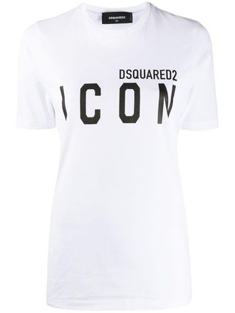 Dsquared2 T-shirt met print - Wit