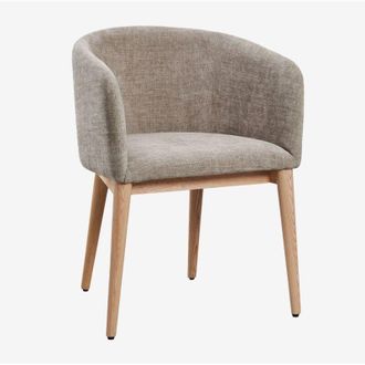 Sklum Sklum - Pack De 4 Sillas De Comedor Tapizadas Con Reposabrazos Bunia