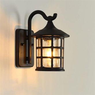 OEM Aplique Pared Exterior, Linterna Lampara Pared Lampara Impermeable De Aluminio Y Vidrio Jardin Retro Luces Exterior Decoraci&oacute;n R&uacute;stica E27 Lamparas Pa