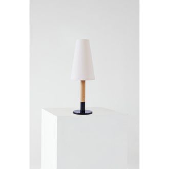 Brightech Arthur 18 LED Table Lamp with Wood Accent and Classic Silhouette, Bulb Included in Cream at Nordstrom