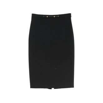 Elisabetta Franchi Dames, Rokken, Zwart, Maat: S