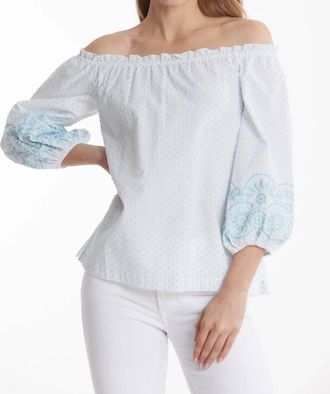 Tyler Böe Susie Swiss Dot Top In Multi