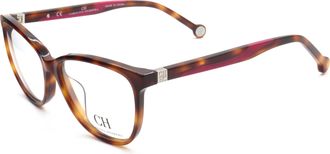 Carolina Herrera Womens 53mm Black-Beige Havana Eyeglasses VHE770K-0752-53