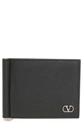 Valentino Garavani VLOGO Leather Bifold Wallet in Black at Nordstrom