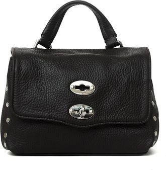 Zanellato Brown Baby Postina Daily Structured Leather Shoulder Bag