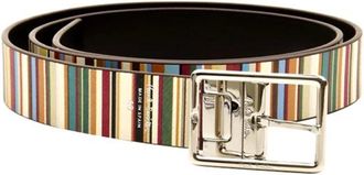 Paul Smith Cut to Fit Signature Stripe Reversible Riem - Heren - Riemen - Veelkleurig - ONE Size - Leer - Accessoires