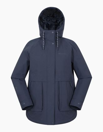 Mountain Warehouse Womens Mountain Warehouse Womens/Ladies Chestnut Waterproof Padded Jacket - Navy - Size: 10