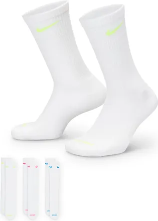 Nike Unisex Everyday Plus Cushioned Training Crew Socks (3 Pairs) in Multicolor | SX6888-938