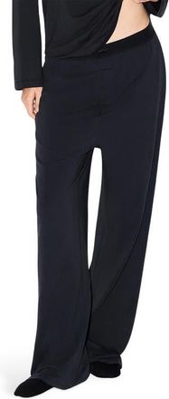 SKIMS Boyfriend Loose Pants in Onyx at Nordstrom, Size Xx-Small