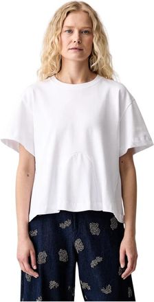 Munthe Vupiter T-shirt - Dames - T-shirts - Wit - S - Katoen - Tops