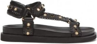 Ash Sandalia Soft Brasil Plataforma - Dames - Sandalen - Zwart - 39 EU - Leer - Schoenen