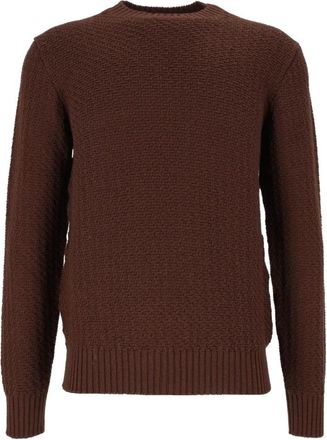 Circolo 1901 Round-neck Truien - Heren - Ronde hals truien - Bruin - M - Truien & Vesten