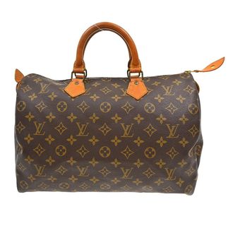 Louis Vuitton Speedy Handbag Monogram Canvas Brown Canvas Handbag (Pre-Owned)