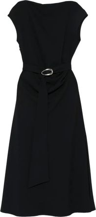 Imperial Abito midi con cintura - Nero