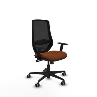 Piqueras y Crespo Piqueras Y Crespo Mardos Silla De Oficina Marr&oacute;n Negro