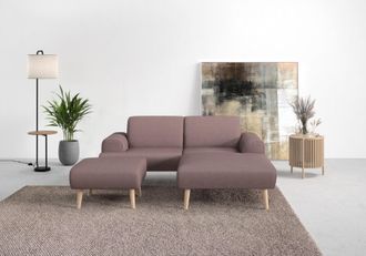 ANDAS Ecksofa »Swift Scandic Design, komfortabler Federkern, Breite 192cm, L-Form« Federkern-Polsterung, B/T/H: 192/83/176 cm