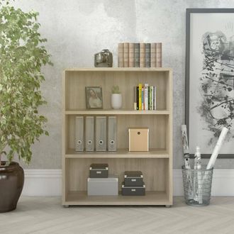 Dmora Librer&iacute;a Dmora Con Dos Estantes, Color Roble, 89,2 X 113,4 X 40,1 Cm, Con Embalaje Reforzado