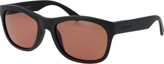 Serengeti Eyewear Unisex Square Frame Polarized Lenses - Black - One Size