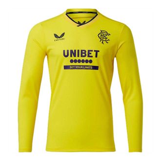 Castore Rangers FC-keepersshirt met lange mouwen voor heren (Geel)