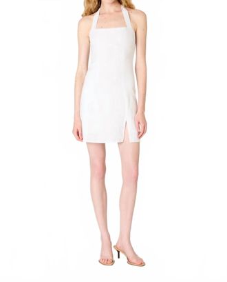 Nia Emil Mini Dress In White