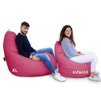 Happers Happers - Puff Pera Relax Polipiel Fucsia Xl