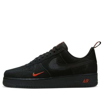 Nike Air Force 1 Low 07 LV8 Multi-Swoosh Black Crimson DZ4514-001