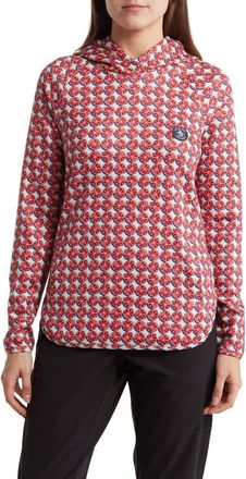 Original Penguin Pomegranate Geometric Golf Hoodie in Cordovan at Nordstrom Rack, Size X-Small