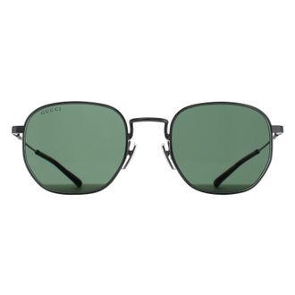 Gucci Square Mens Silver Green GG2095S Metal - One Size