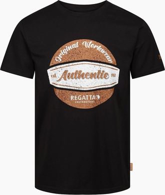 Regatta Mens Regatta Professional Mens Cotton T-Shirt - Black - Size: 38