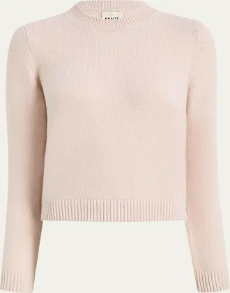 Khaite Leta Cashmere Crewneck Sweater