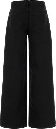 The Row Womens Black Denim Eglitta Jeans Exterior: Linen