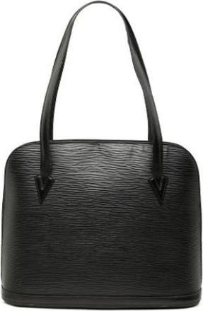 Louis Vuitton Pre-owned Lussac Schoudertas - Dames - Vintage Schoudertas - Zwart - ONE Size - Leer - Vintage