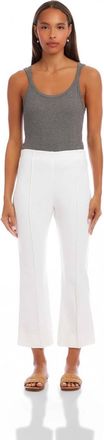 Fifteen Twenty Sigourney Pintuck Pants In Ecru