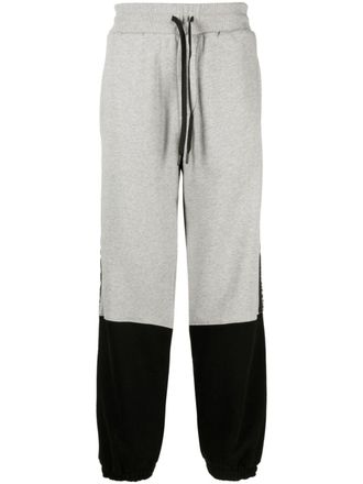 Versace Jeans Couture two-tone drawstring track pants - men - Cotton/Cotton - S - Grey