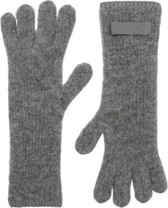 Jacquemus Les Gants Gros Grain - Dames - Handschoenen - Grijs - ONE Size - Katoen - Accessoires